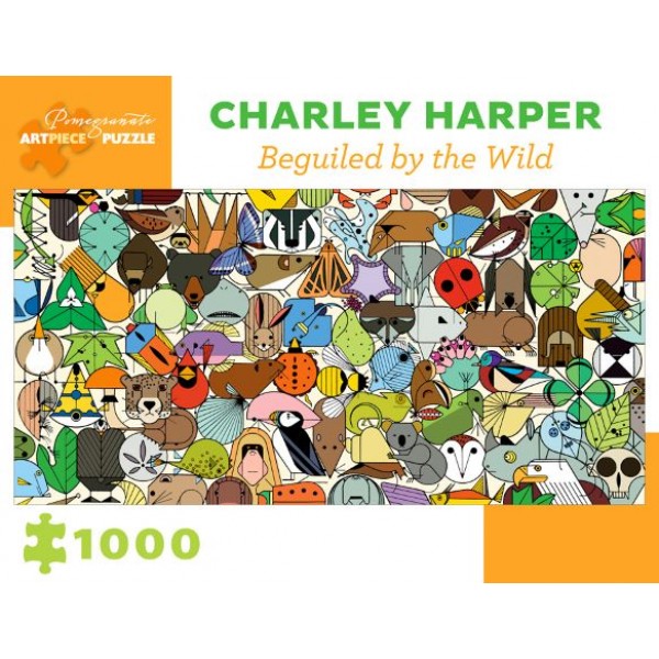 Dzikie zwierzęta, Charley Harper (1000el.) - Sklep Art Puzzle
